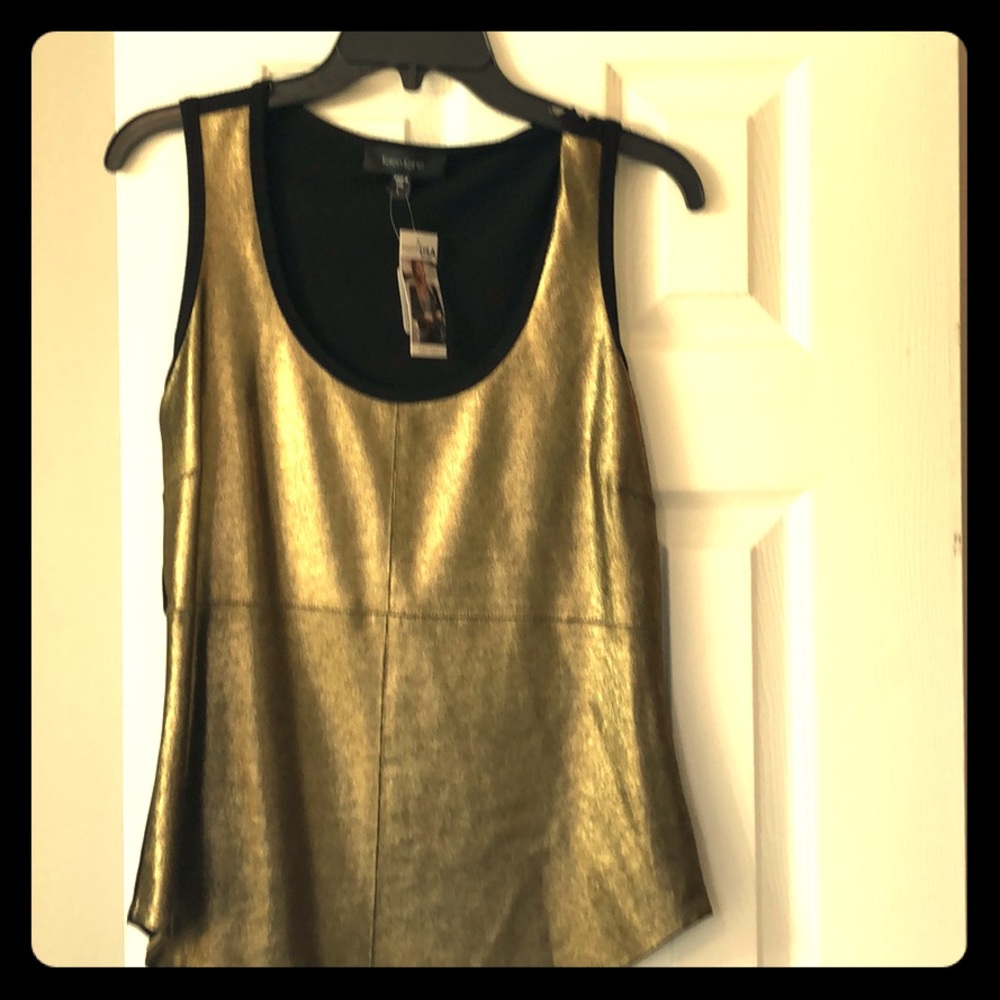 Gold metallic tank
